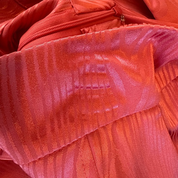 Veronica Beard Leonor Wide Leg Cropped Pant In Melon Womens Satin Palazzo 6 - Picture 9 of 10